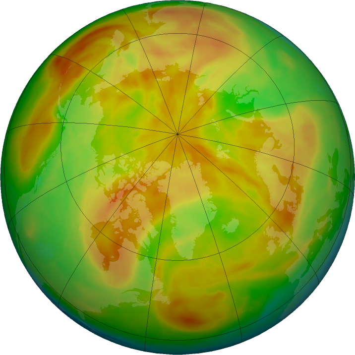 Arctic ozone map for 23 April 2016